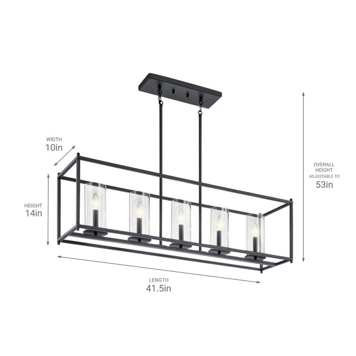 Kichler 43995 Crosby 5-lt 42" Linear Chandelier