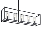 Kichler 43995 Crosby 5-lt 42" Linear Chandelier-Black