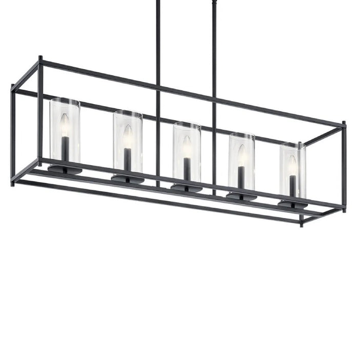 Kichler 43995 Crosby 5-lt 42" Linear Chandelier-Black