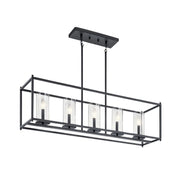 Kichler 43995 Crosby 5-lt 42" Linear Chandelier-Black