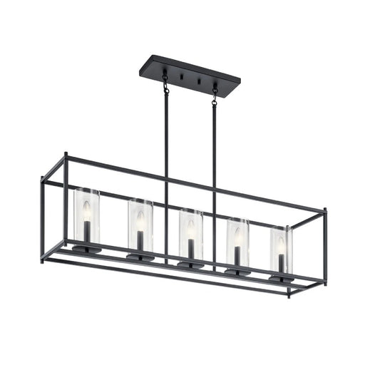 Kichler 43995 Crosby 5-lt 42" Linear Chandelier-Black