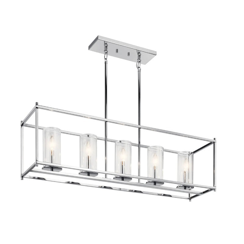 Kichler 43995 Crosby 5-lt 42" Linear Chandelier-Chrome