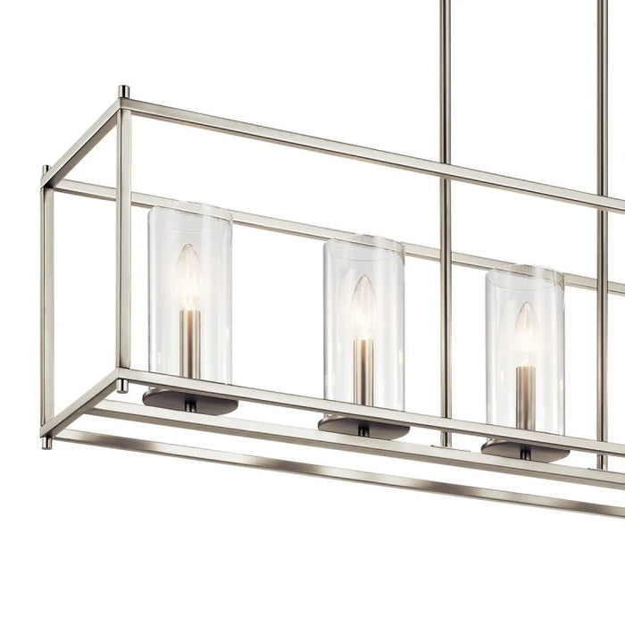 Kichler 43995 Crosby 5-lt 42" Linear Chandelier-Brushed Nickel