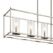 Kichler 43995 Crosby 5-lt 42" Linear Chandelier-Brushed Nickel