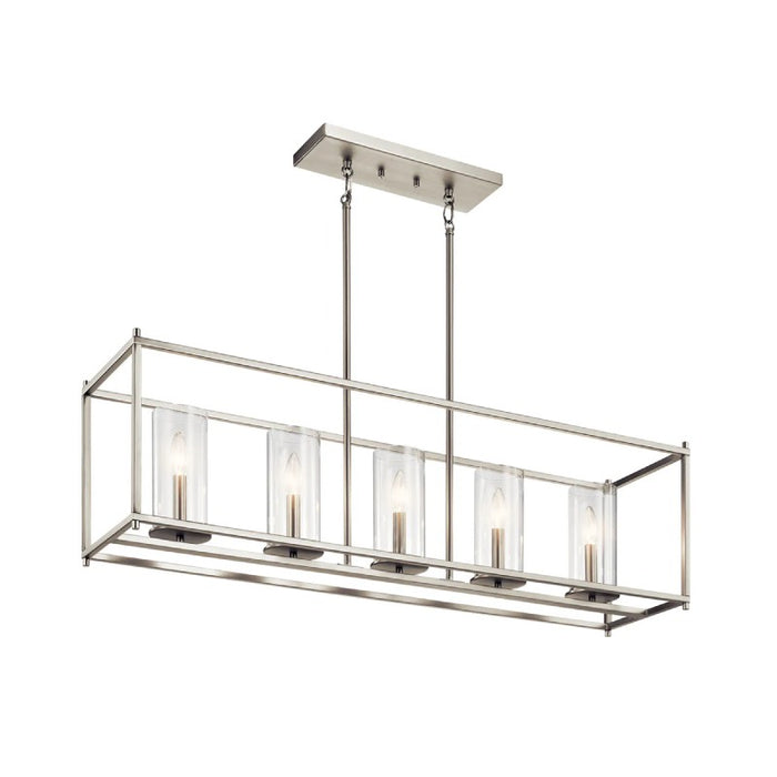 Kichler 43995 Crosby 5-lt 42" Linear Chandelier-Brushed Nickel