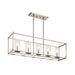 Kichler 43995 Crosby 5-lt 42" Linear Chandelier-Brushed Nickel