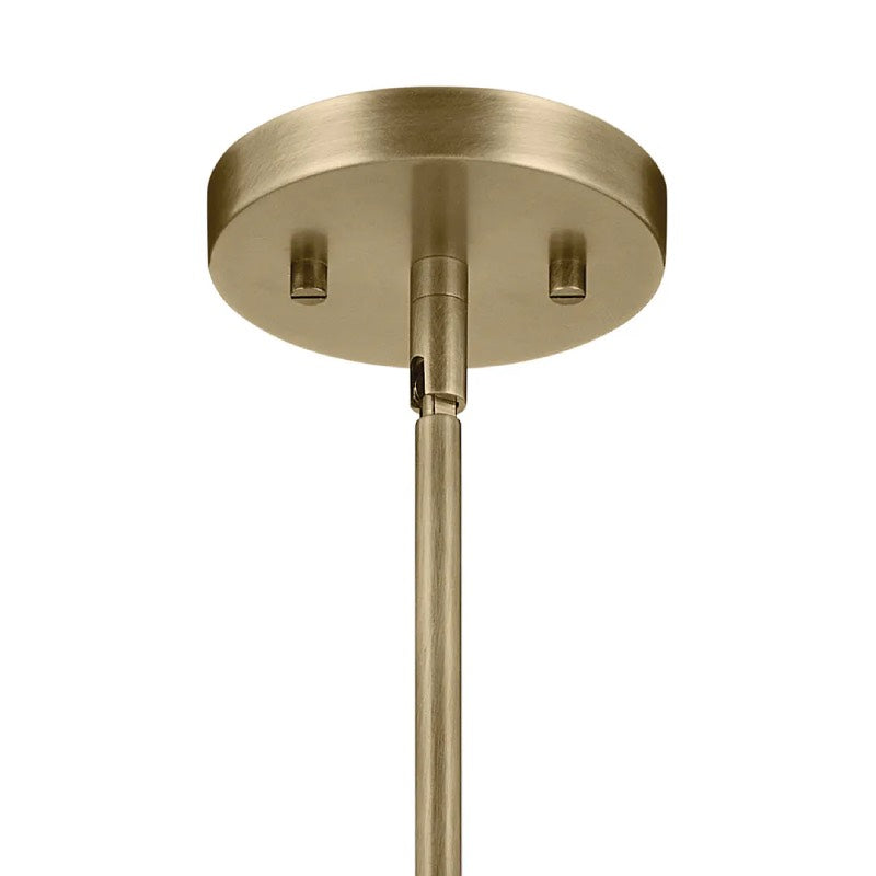 Kichler 43996 Crosby 1-lt 6" Pendant-Natural Brass