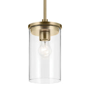 Kichler 43996 Crosby 1-lt 6" Pendant-Natural Brass