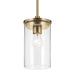 Kichler 43996 Crosby 1-lt 6" Pendant-Natural Brass