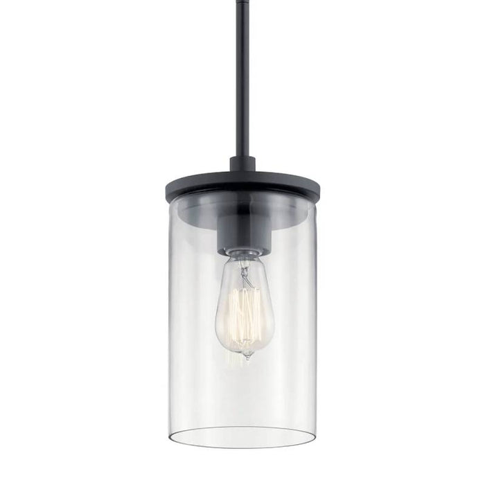Kichler 43996 Crosby 1-lt 6" Pendant-Black