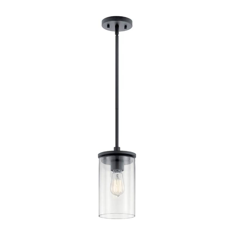 Kichler 43996 Crosby 1-lt 6" Pendant-Black