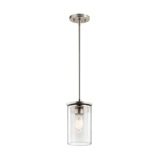 Kichler 43996 Crosby 1-lt 6" Pendant-Brushed Nickel