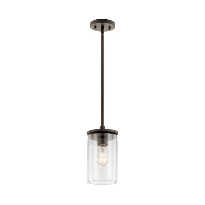 Kichler 43996 Crosby 1-lt 6" Pendant-Olde Bronze