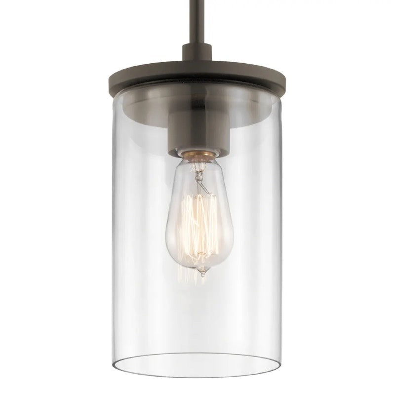 Kichler 43996 Crosby 1-lt 6" Pendant-Olde Bronze