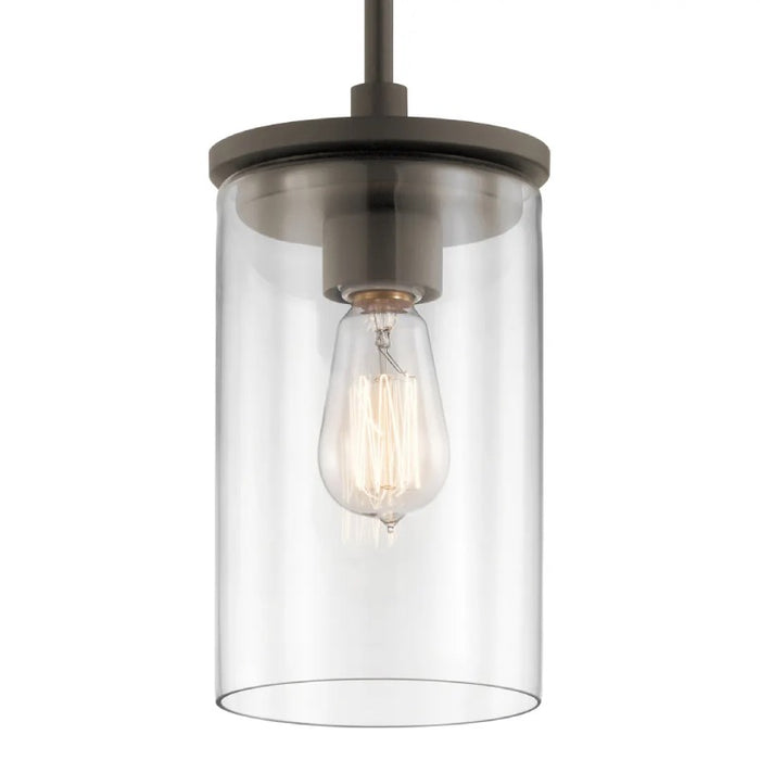 Kichler 43996 Crosby 1-lt 6" Pendant-Olde Bronze