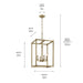 Kichler 43998 Crosby 4-lt 16" Pendant