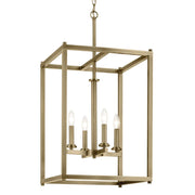 Kichler 43998 Crosby 4-lt 16" Pendant-Natural Brass