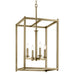 Kichler 43998 Crosby 4-lt 16" Pendant-Natural Brass