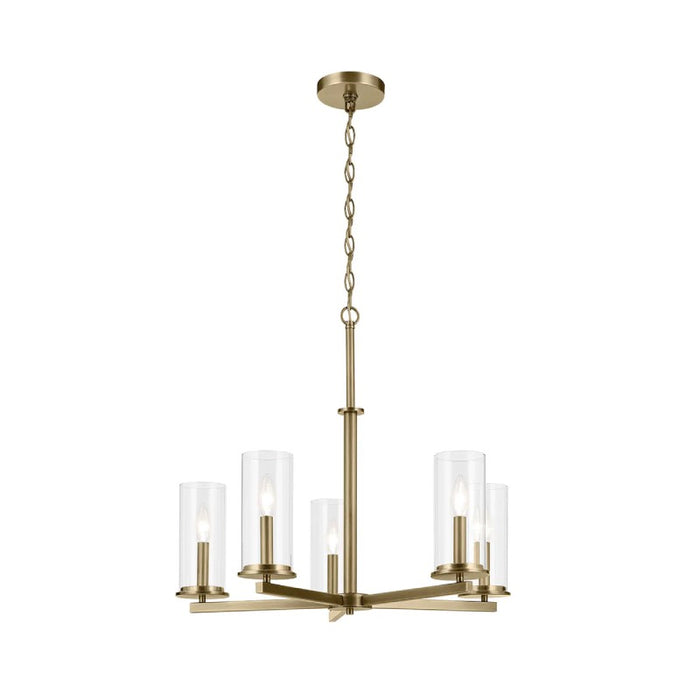 Kichler 43999 Crosby 5-lt 26" Chandelier-Natural Brass