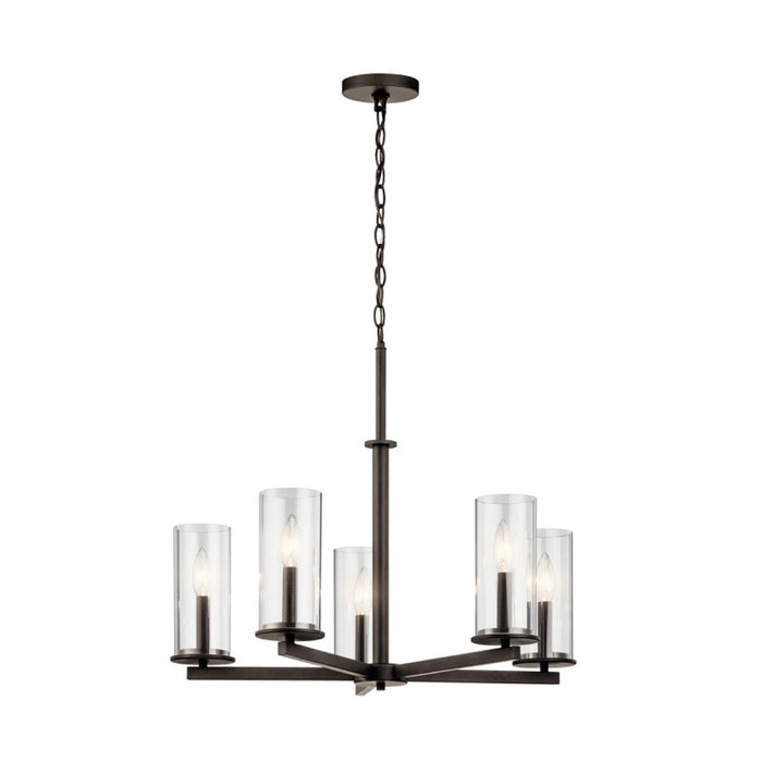 Kichler 43999 Crosby 5-lt 26" Chandelier-Olde Bronze