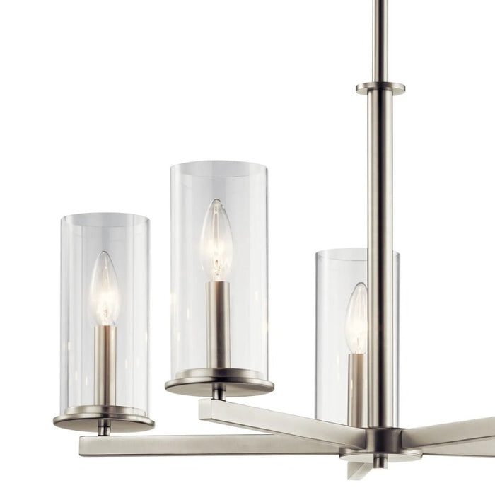 Kichler 43999 Crosby 5-lt 26" Chandelier-Brushed Nickel