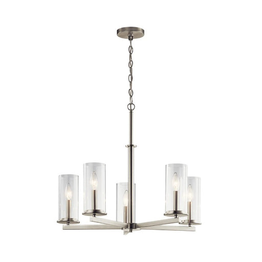 Kichler 43999 Crosby 5-lt 26" Chandelier-Brushed Nickel