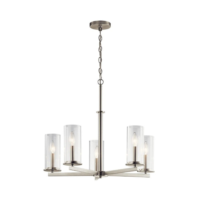 Kichler 43999 Crosby 5-lt 26" Chandelier-Brushed Nickel