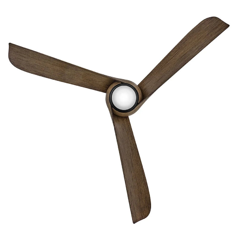 Hinkley 907256 Tiburon 56" Smart Ceiling Fan with LED Light Kit - Matte Black/Driftwood