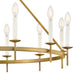 Hinkley 47476 Copley 12-lt 36" LED Chandelier - Lacquered Brass