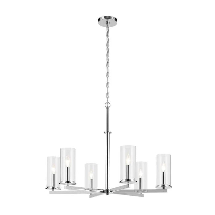 Kichler 44013 Crosby 6-lt 32" Chandelier-Chrome