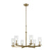 Kichler 44013 Crosby 6-lt 32" Chandelier-Natural Brass
