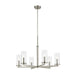 Kichler 44013 Crosby 6-lt 32" Chandelier-Brushed Nickel