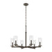 Kichler 44013 Crosby 6-lt 32" Chandelier-Olde Bronze