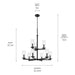 Kichler 44014 Crosby 9-lt 32" Chandelier