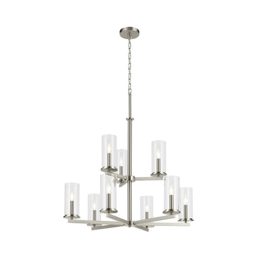 Kichler 44014 Crosby 9-lt 32" Chandelier-Brushed Nickel
