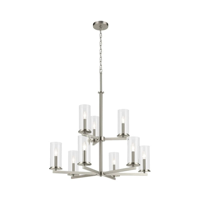 Kichler 44014 Crosby 9-lt 32" Chandelier-Brushed Nickel