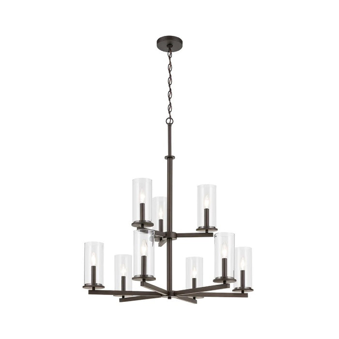 Kichler 44014 Crosby 9-lt 32" Chandelier-Olde Bronze