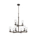 Kichler 44014 Crosby 9-lt 32" Chandelier-Olde Bronze