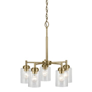 Kichler 44030 Winslow 5-lt 20" Chandelier-Natural Brass