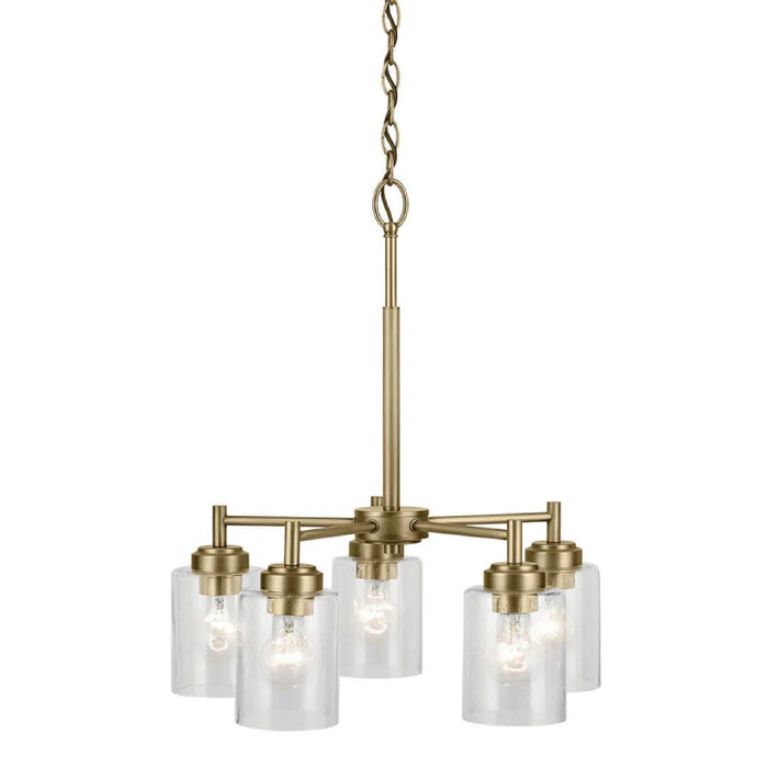 Kichler 44030 Winslow 5-lt 20" Chandelier-Natural Brass