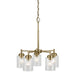 Kichler 44030 Winslow 5-lt 20" Chandelier-Natural Brass