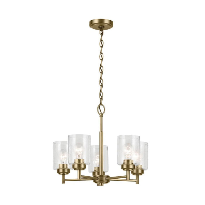 Kichler 44030 Winslow 5-lt 20" Chandelier-Natural Brass