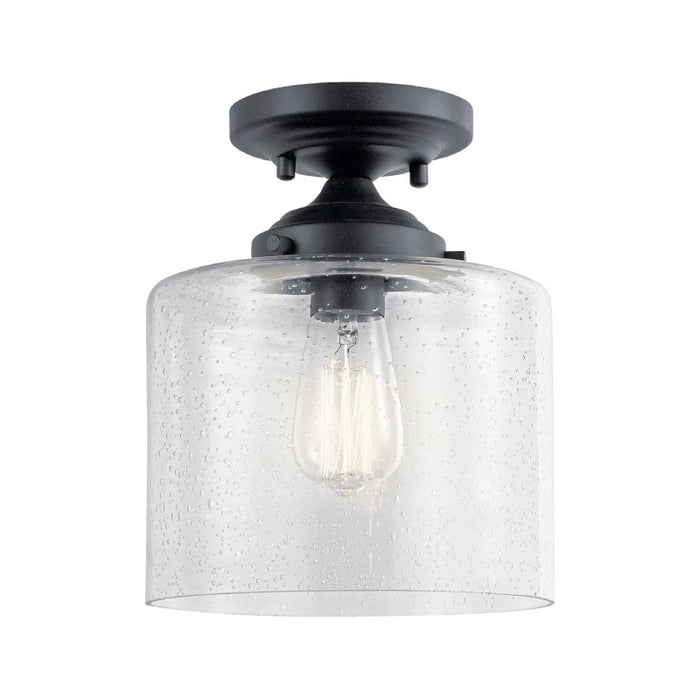 Kichler 44033 Winslow 1-lt 9" Semi Flush-Black