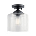 Kichler 44033 Winslow 1-lt 9" Semi Flush-Black