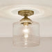 Kichler 44033 Winslow 1-lt 9" Semi Flush-Natural Brass