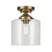 Kichler 44033 Winslow 1-lt 9" Semi Flush-Natural Brass