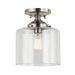 Kichler 44033 Winslow 1-lt 9" Semi Flush-Brushed Nickel