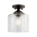 Kichler 44033 Winslow 1-lt 9" Semi Flush-Olde Bronze