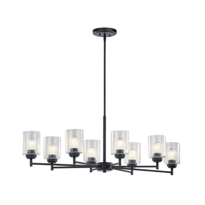 Kichler 44035 Winslow 8-lt 44" Chandelier-Black