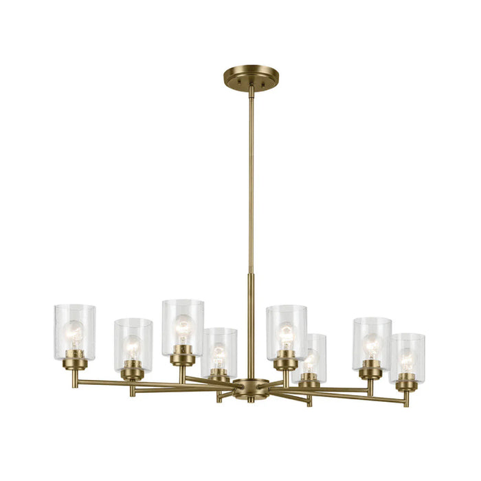 Kichler 44035 Winslow 8-lt 44" Chandelier-Natural Brass